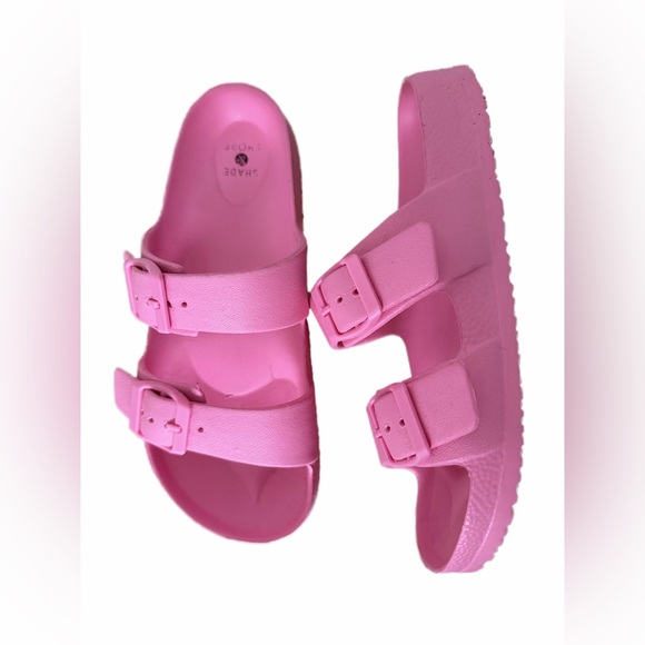 Pink Double Strap Sandals - Picture 2 of 2